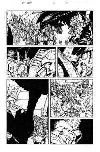 Transformers News: Transformers: Robots in Disguise Ongoing #5 Line Art and Artist Commentary