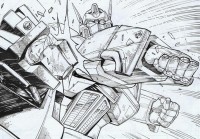 Transformers News: Original Guido Guidi Transformers Comic Book Art for Sale