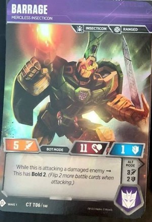 Transformers News: Transformers Card Game Dinobots and Insecticons Revealed