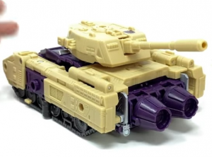 Transformers News: Images of Legacy Blitzwing facing Backwards in Tank Mode and Comparison to G1 Cartoon