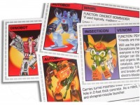 Transformers News: G1-TSC-85v2 Reproduction Technical Specifications Card Set 02