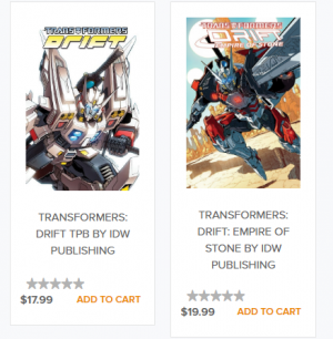 Transformers News: Hasbro Toy Shop Now Selling IDW Transformers Comics