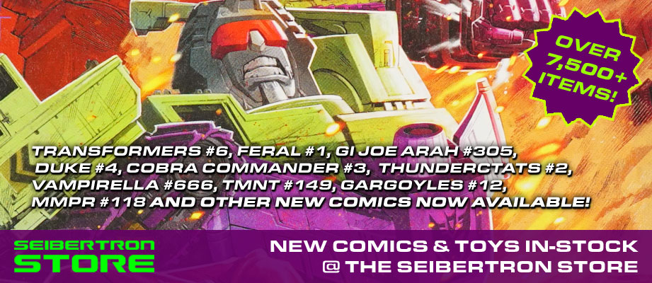 New Transformers Comics, Vintage Marvel, MOTU toys and more at the Seibertron Store