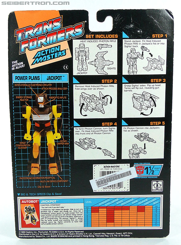 Transformers G1 1990 Jackpot with Sights (Image #11 of 108)