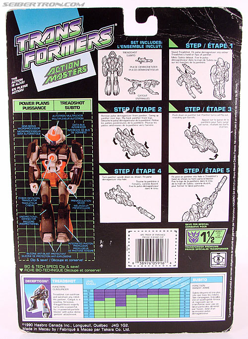 Transformers G1 1990 Treadshot with Catgut (Image #11 of 86)