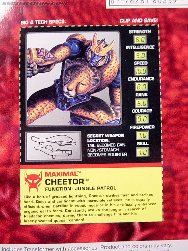 Transformers Beast Wars Cheetor (Chiitas) (Image #8 of 91)
