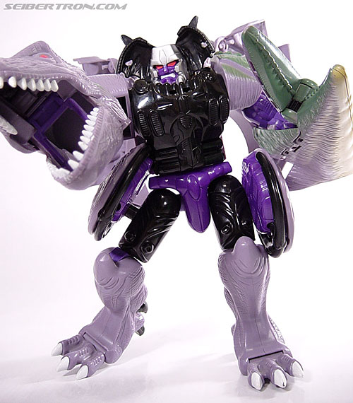 purple dinosaur transformer