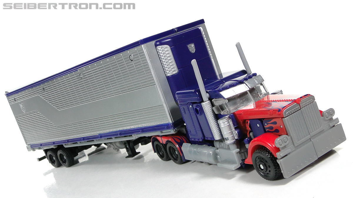 transformers dark of the moon optimus prime toy with trailer