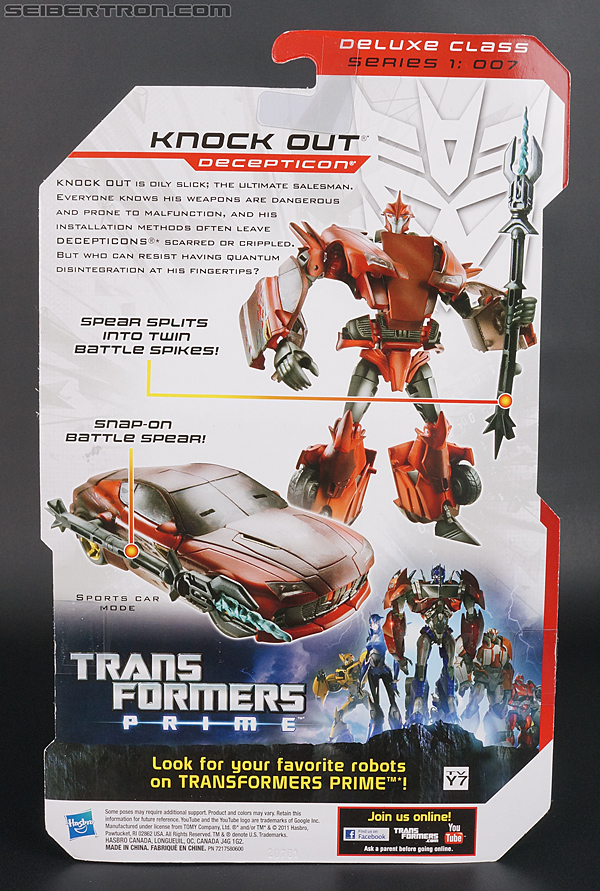 knock out transformers prime deluxe class hasbro robots in…