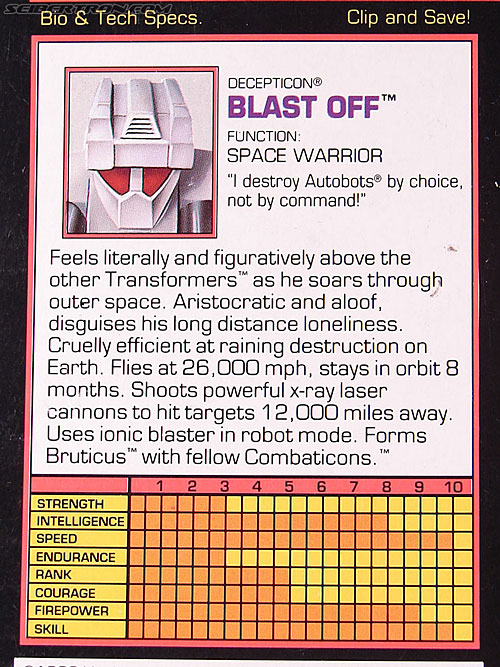 Transformers Generation 2 Blast Off (Breast-Off) (Image #13 of 93)