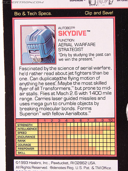 Transformers Generation 2 Skydive (Image #15 of 76)