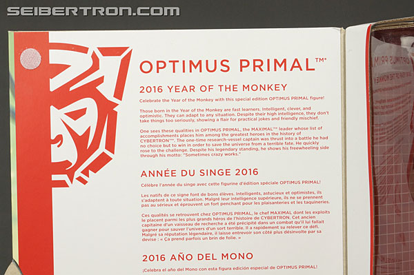 Transformers Platinum Edition Year of the Monkey Optimus Primal (Image #22 of 161)