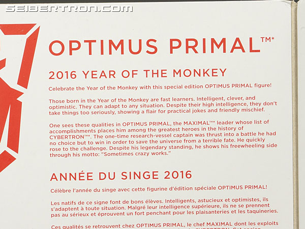 Transformers Platinum Edition Year of the Monkey Optimus Primal (Image #23 of 161)