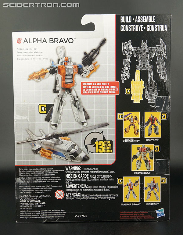 Transformers Combiner Wars ALPHA BRAVO Bio Card and Manual 