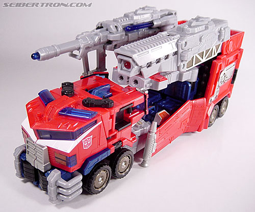 optimus prime fire truck toy