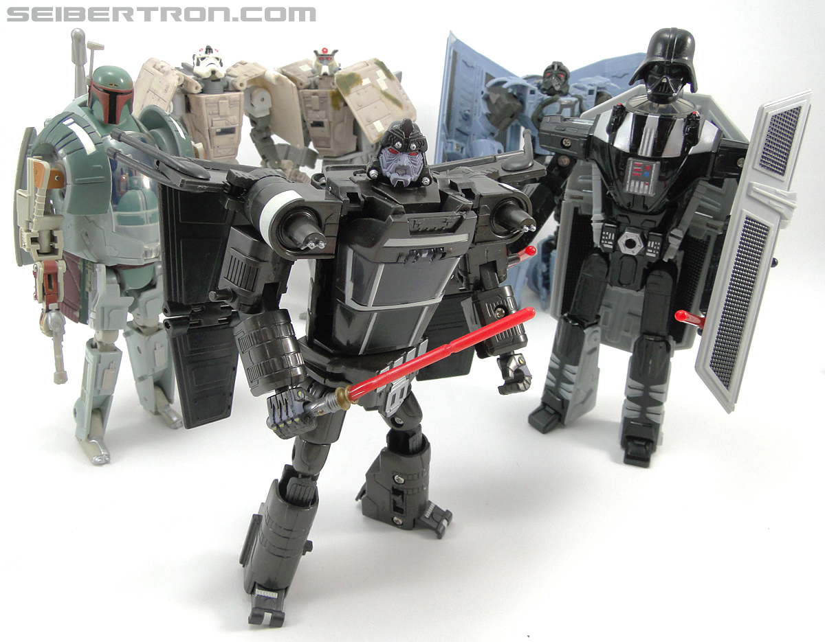 Star Wars Transformers Emperor Palpatine (Imperial Shuttle) black repaint (Image #146 of 146)