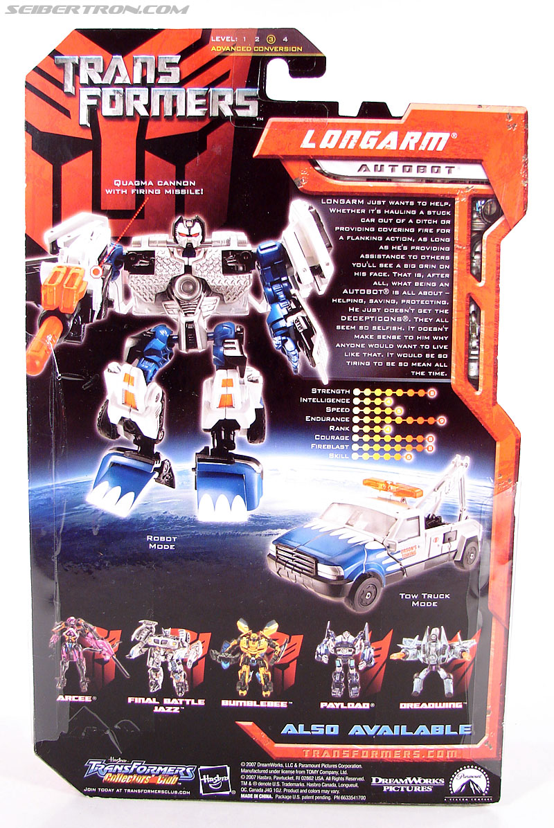 Transformers Longarm Deluxe Class Movie 2007 Hasbro Toy Robot Action  Figure*