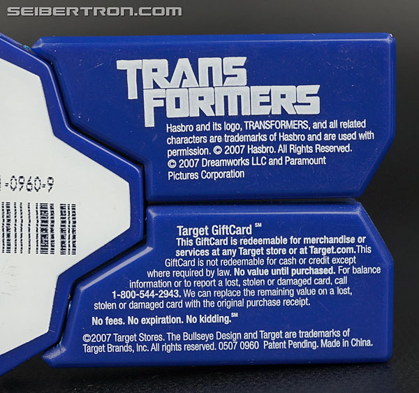 Transformers (2007) Target Gift Card Optimus Prime (Image #10 of 47)
