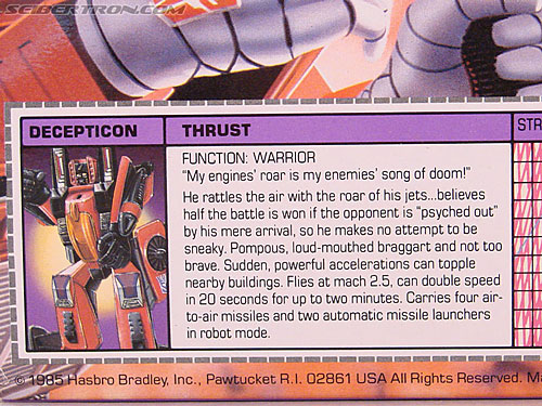 Transformers G1 1985 Thrust (Image #11 of 166)