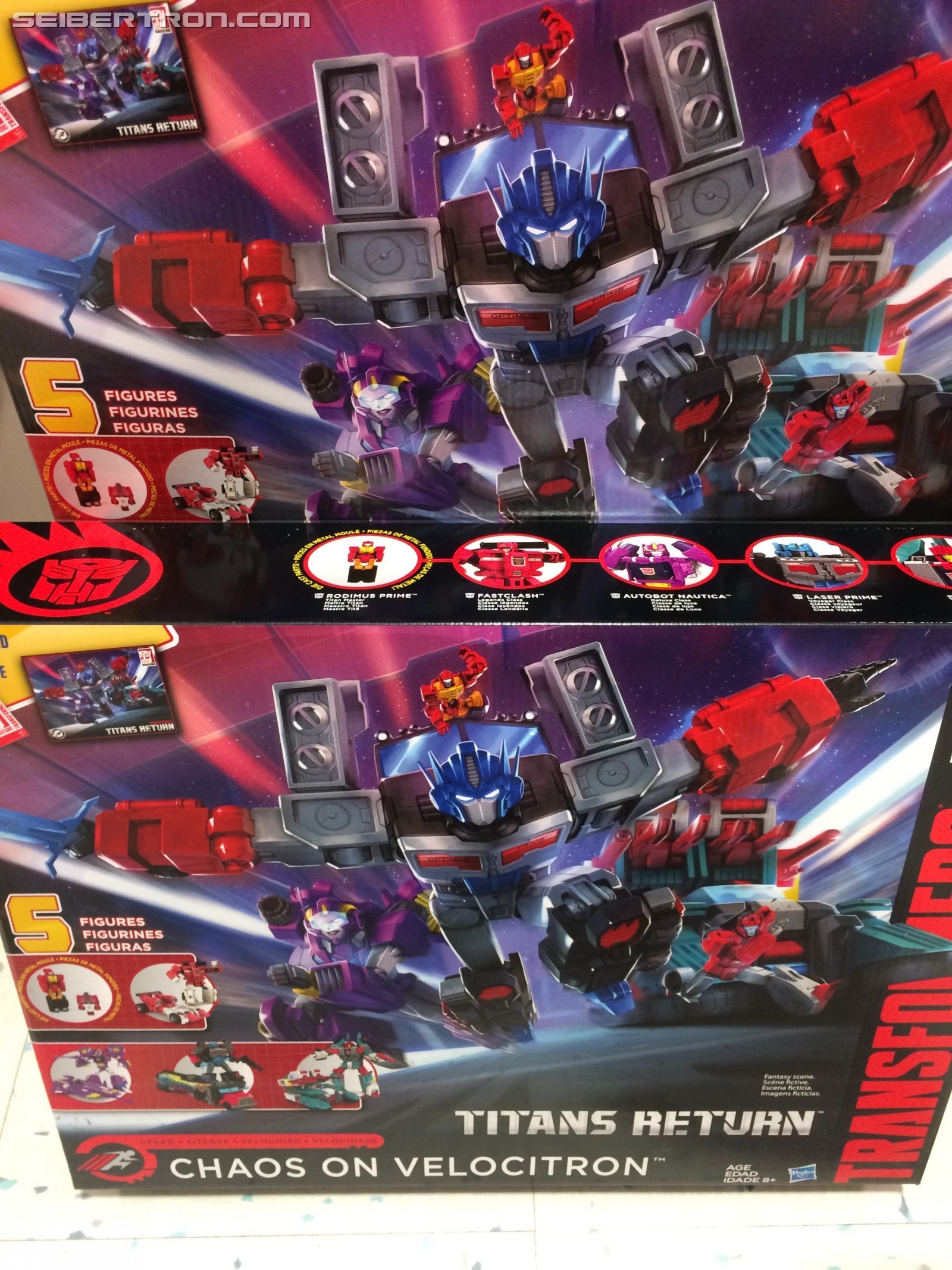 Transformers Titans Return Chaos on Velocitron New Sealed TRU Exclusive Rare 