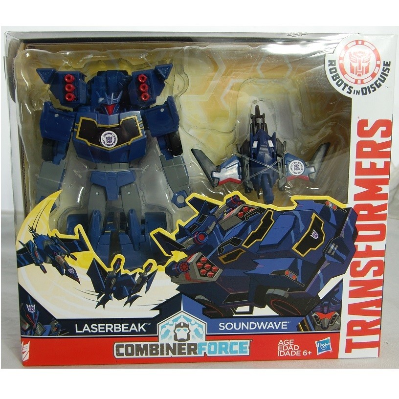 Transformers News: In-Package Images of Transformers Robots in Disguise Activator Soundwave & Optimus Prime