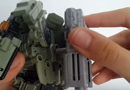 Transformers News: Video Review for Voyager Hound from Transformers: The Last Knight Showing Weapon Storage and Extras