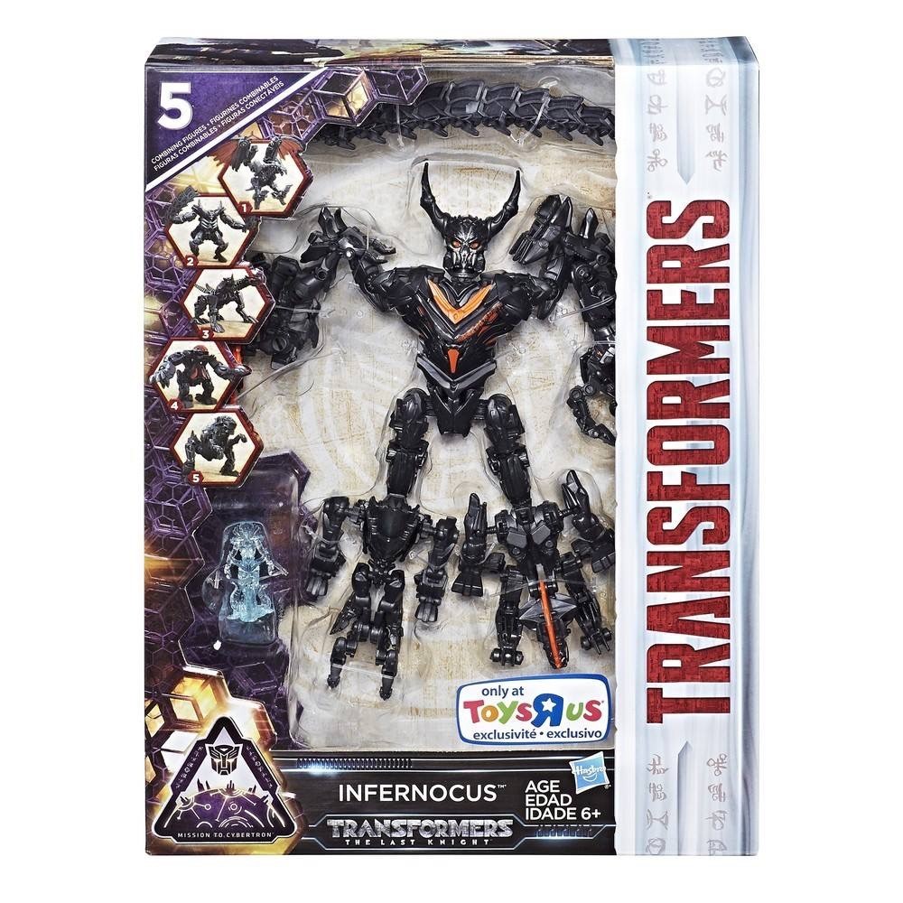 Transformers News: Stock Images of The Last Knight: Mission to Cybertron Infernocus and Cybertron (Primus)