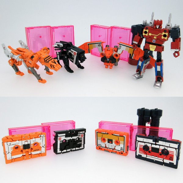 Transformers News: Full Reveal of TakaraTomy Mall Exclusive Masterpiece Cassettes Set: Stripes, Nightstalker, Wing Thin