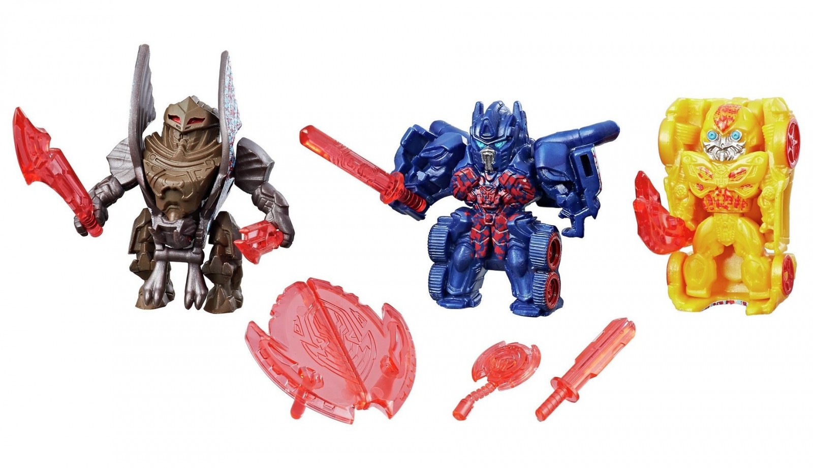 Transformers News: Official Images of Tiny Turbo Changer Steelbane and 3 Pack from Transformers: The Last Knight