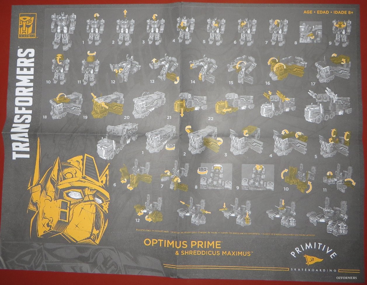 Transformers News: Pictorial Review of Primitive Skateboarding x Transformers Optimus Prime and Shreddicus Maximus