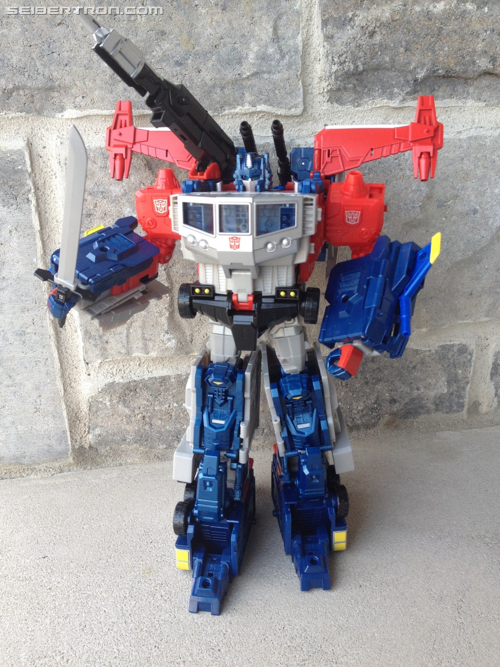 Transformers News: First Images of Hasbro Transformers Titans ReturnMagnus Prime Combined with Takara Legends Godbomber
