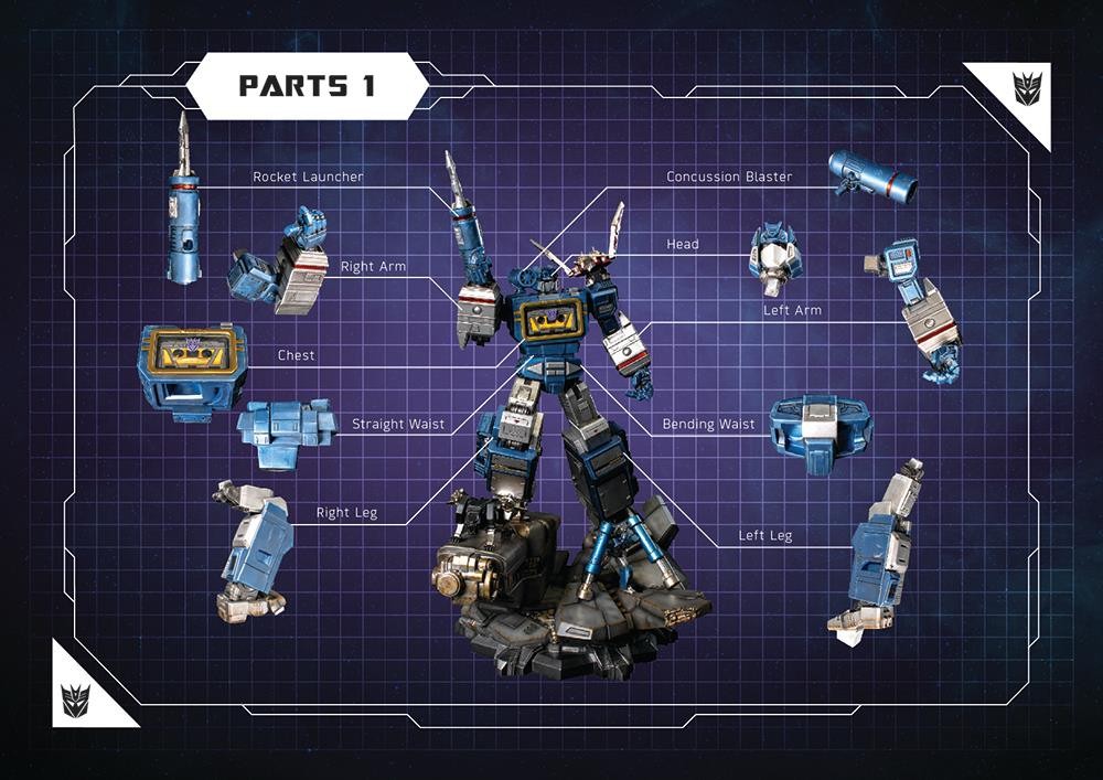 Transformers News: Final Images of Imaginarium Art Transformers Soundwave Statue, with Ravage, Rumble, Laserbeak
