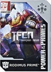 Transformers News: Transformers: Power of the Primes Collector Card Images: Dreadwind, Optimus Prime, Rodimus, More