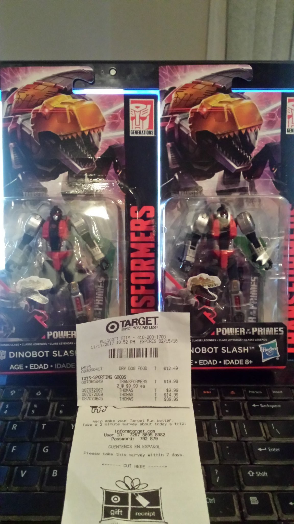 Transformers News: Target DPCI codes for all Transformers Power of the Primes class sizes