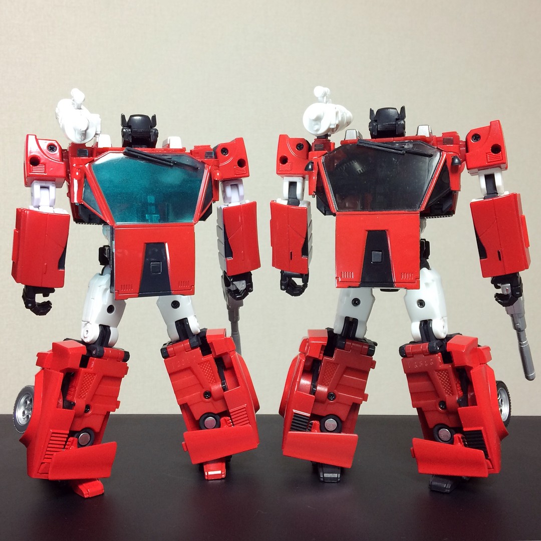 Transformers News: Comparison Images of Takara Tomy Transformers Masterpiece MP-12+ Lambor / Sideswipe