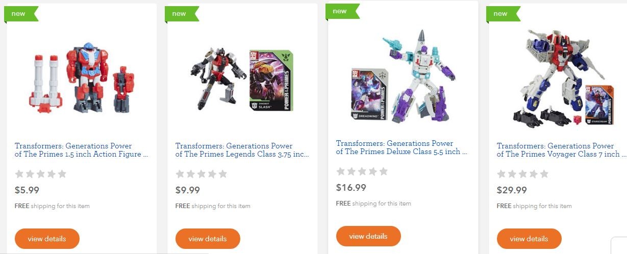 Transformers News: Wave 1Prime Masters, Deluxes and Voyagers from Transformers Power of the Primes Found  in US Toysrus