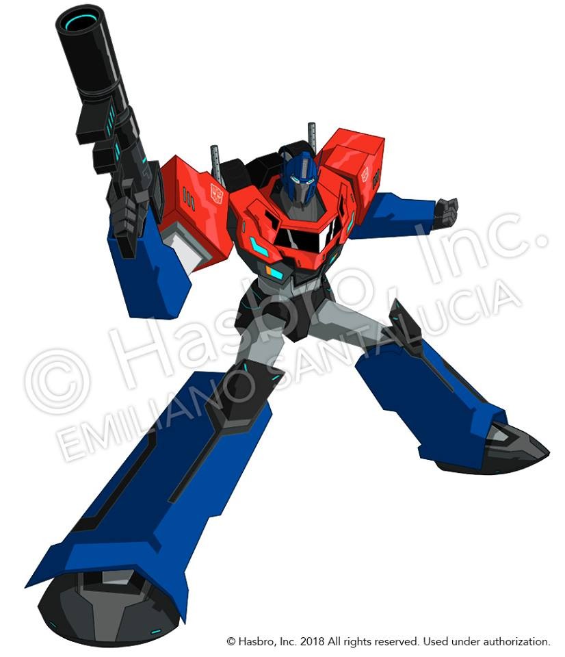 Transformers News: Art of Optimus Prime for Transformers: Robots in Disguise Tiny Titans by Emiliano Santalucia