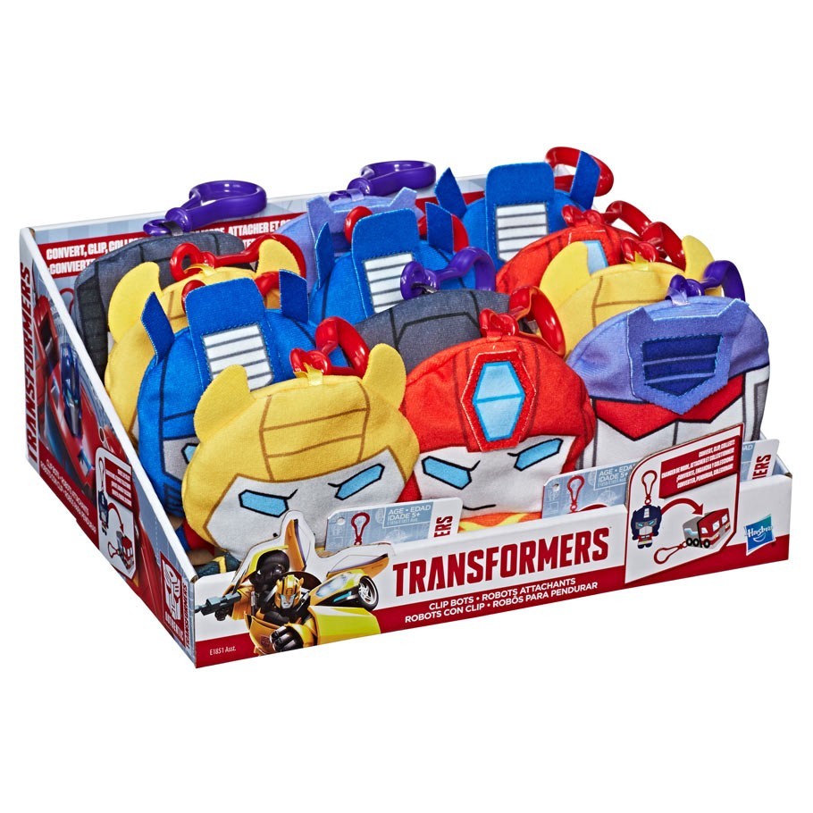 Transformers News: New Transformers Products Revealed Transforming Plush Clip Bots