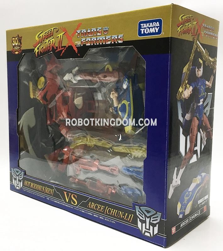 Transformers News: In-Package Images of Transformers X Street Fighter II Figures