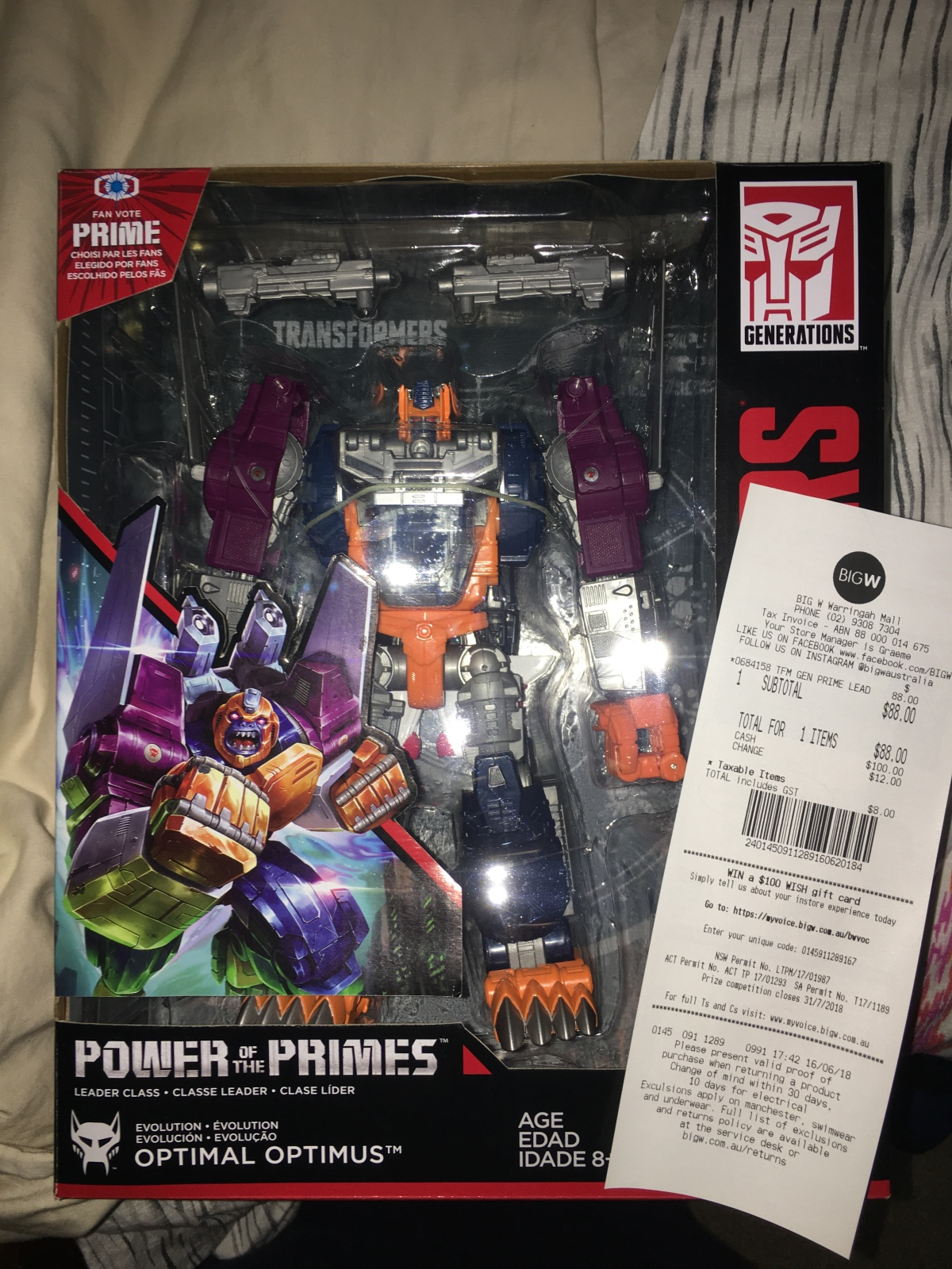 Transformers News: Transformers Power of the Primes Optimal Optimus Found at Australian Retail