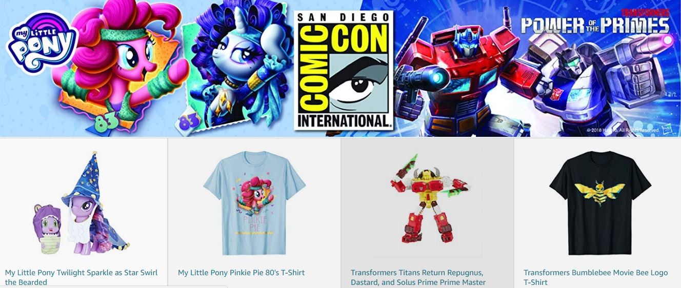 Transformers News: Hasbro Partners with Amazon for 2018 SDCC Store