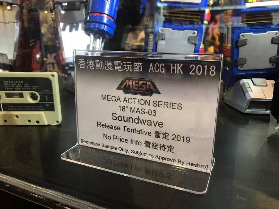 Transformers News: Toys Alliance Mega Action Series 03 Soundwave On Display at 2018 Animated Comic-Game Hong Kong #ACGH