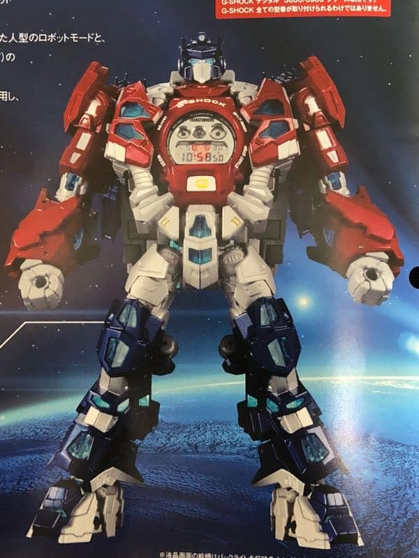 Transformers News: G- Shock x Transformers Master Optimus Prime Resonant Mode revealed (watch and pedestal)