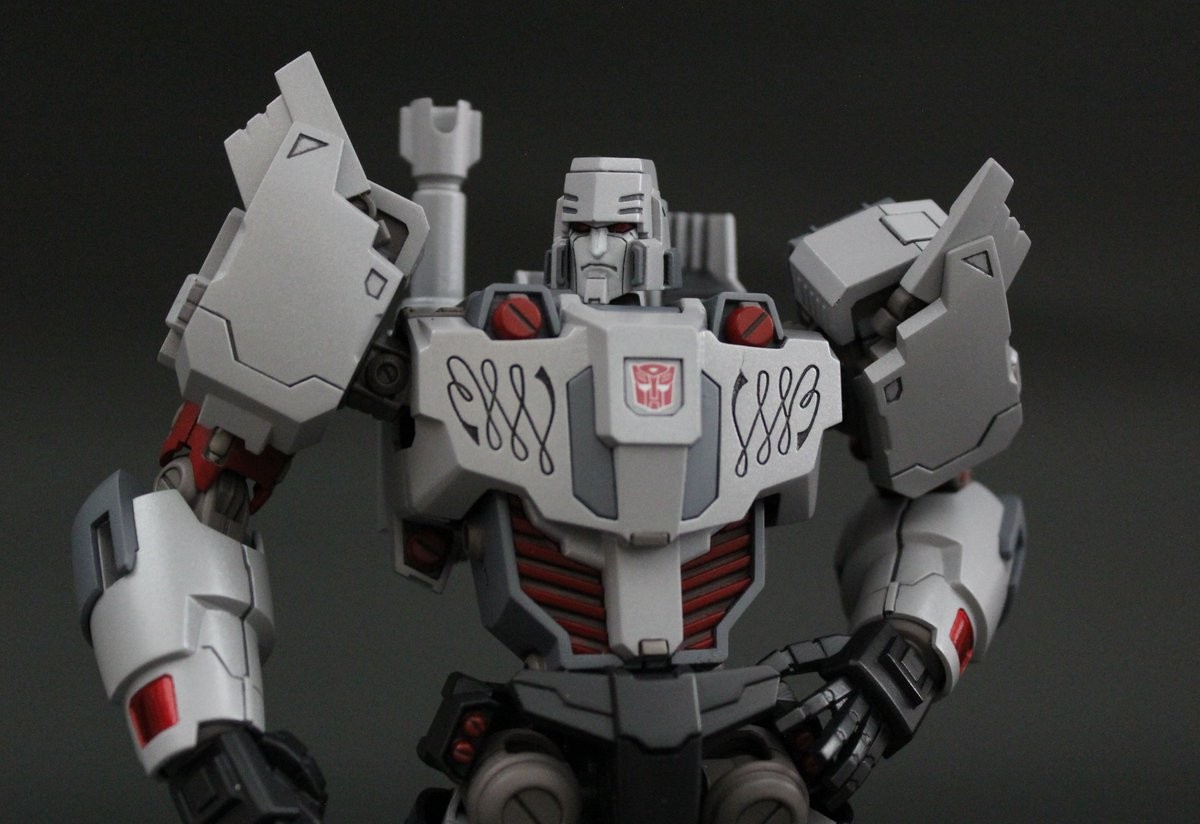 Transformers News: Colored Sample Images of Flame Toys Non-Transforming Autobot Megatron Figure