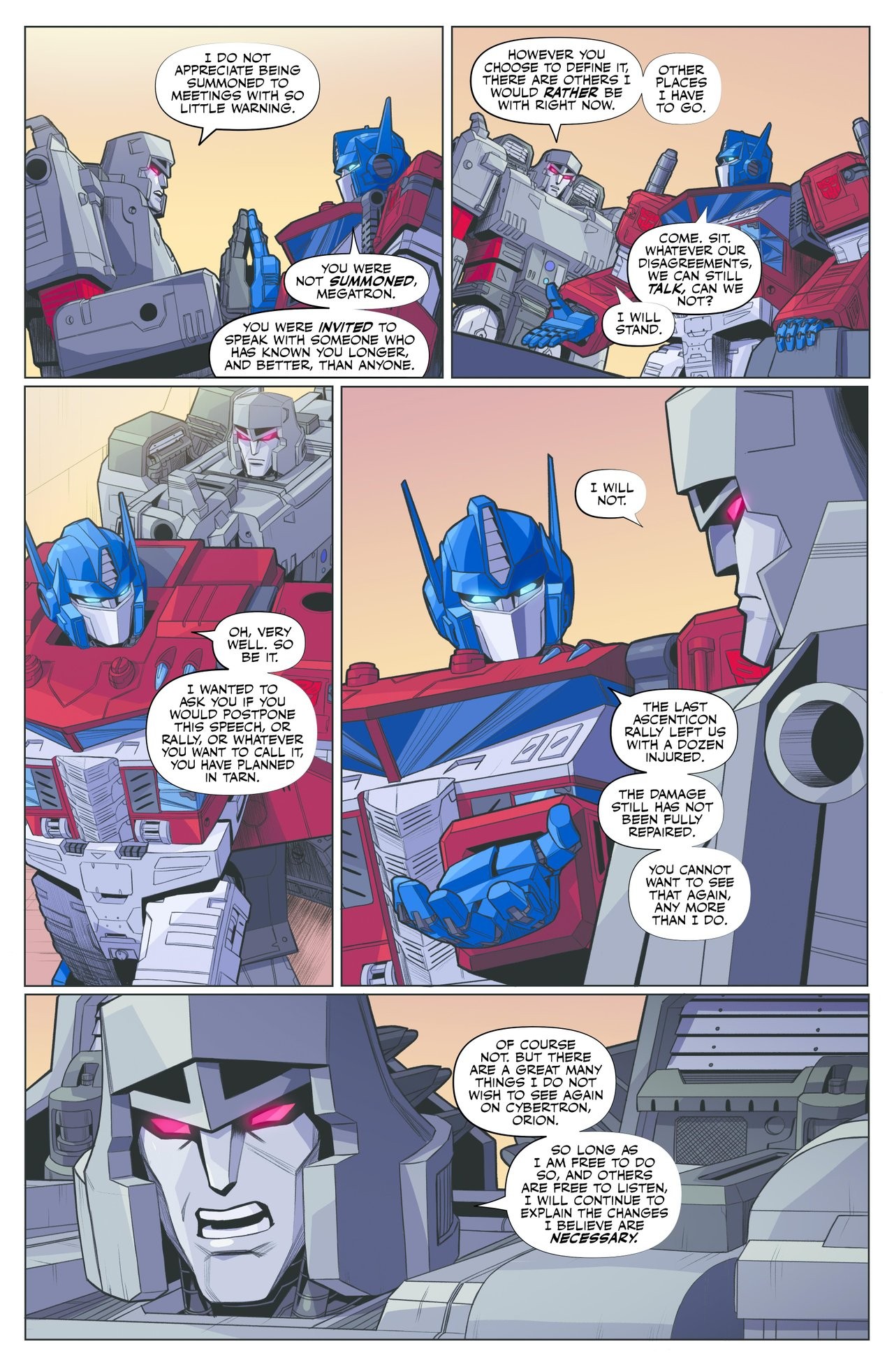 Preview and Interview for New IDW Transformers Comic Featuring