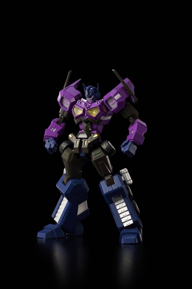Transformers News: Flame Toys [Furai Model] Shattered Glass Optimus Prime Attack Mode