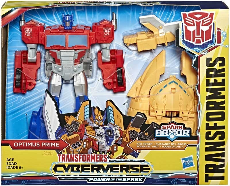 Transformers News: New Images of Cyberverse Spark Armor Bumblebee and Optimus with Ark Power