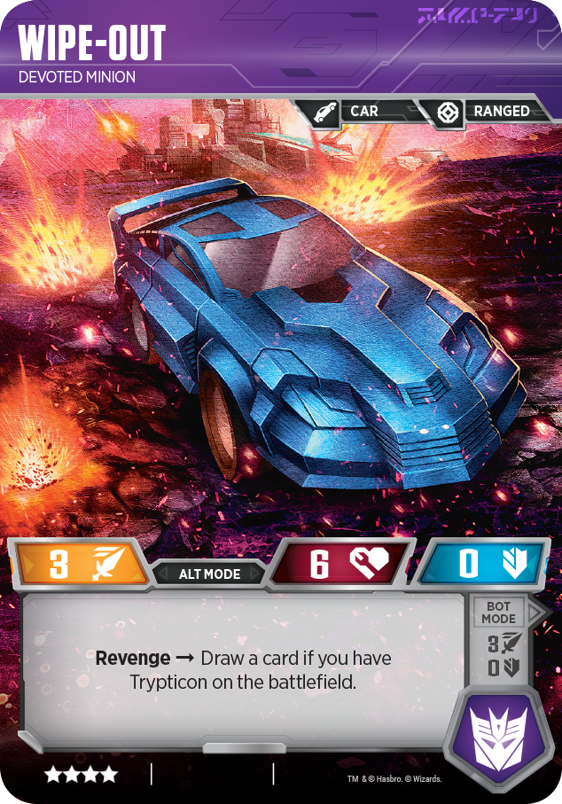 Transformers News: Transformers Trading Card Game Wave 4 to Include Trypticon, Brunt, Full Tilt, and Wipe Out