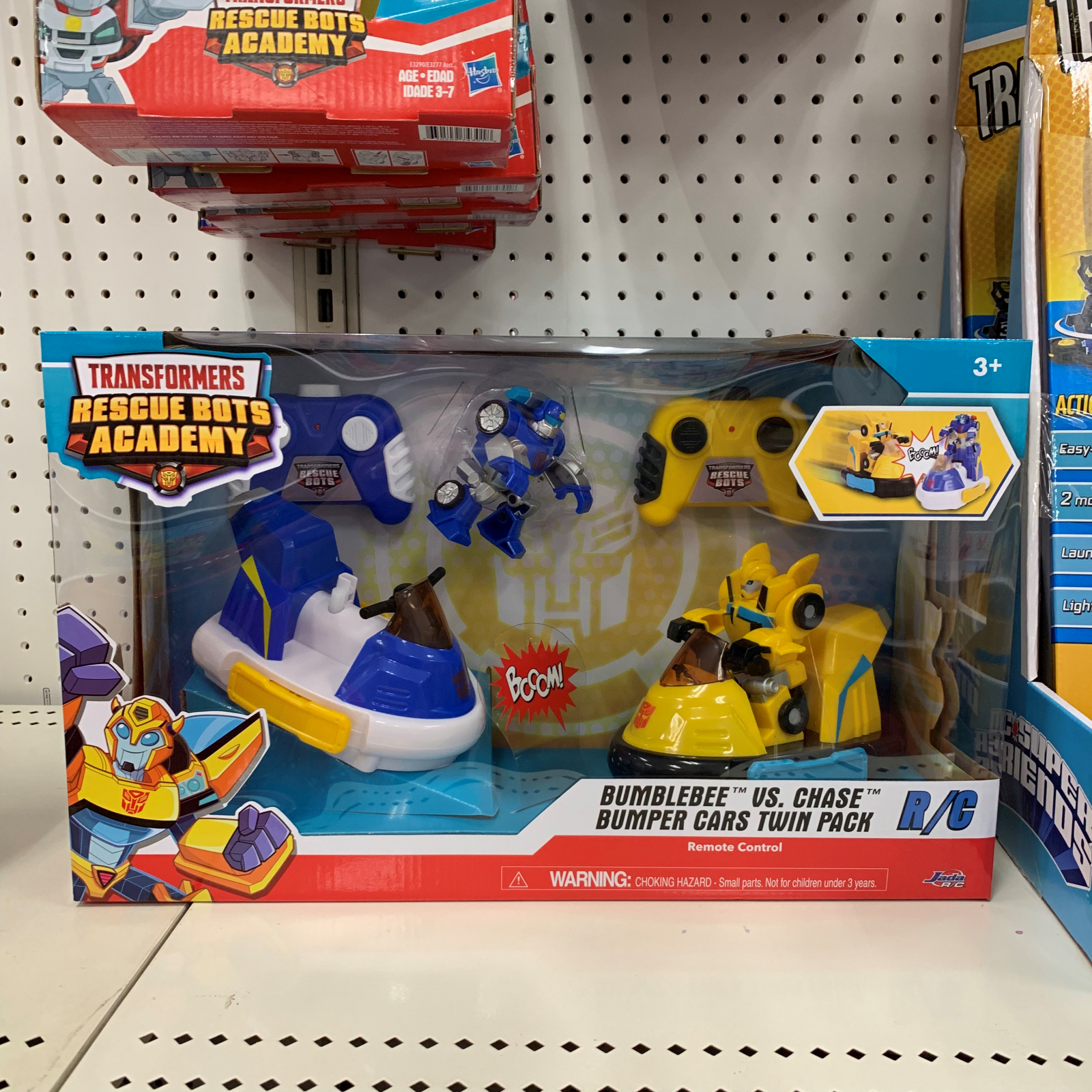 Transformers News: Transformers Rescue Bots Academy Bumblebee Vs Chase RC Bumper Cars Spotted at US Target