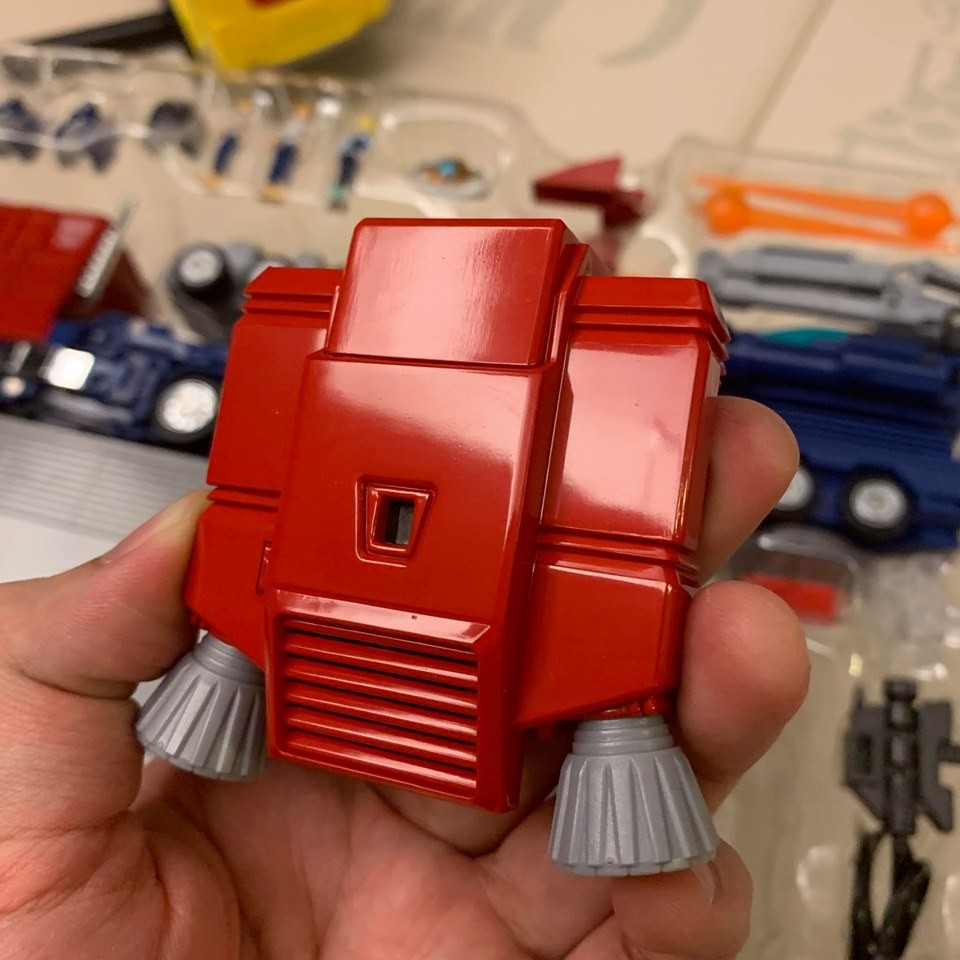 Transformers News: Transformers MP44 Optimus Prime In Hand Images Showing Accessories, Articulation, Collector Pin